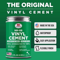HH-66 Toluene Free Vinyl Cement 4 Oz – Vinyl Adhesive, Cement Glue, Industrial C
