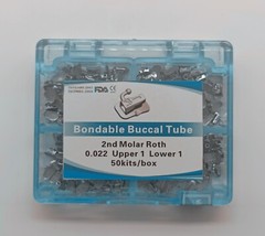 10 Boxes Dental Orthodontic Buccal Tube 1st 2nd Molar Roth MBT 022 Mesh Base