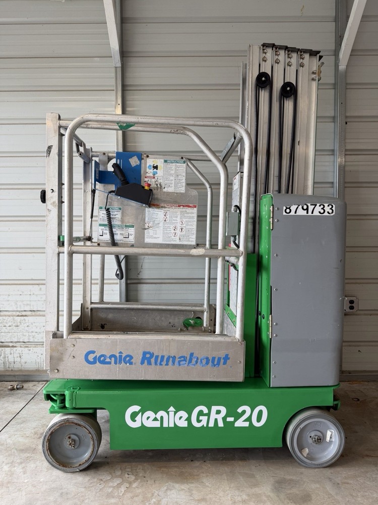 REFURBISHED GENIE GR20 VERTICAL MAST LIFT – MULTIPLE TO CHOOSE FROM!