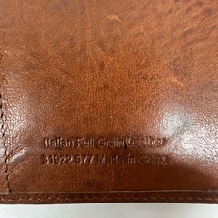 Franklin Covey Full Grain Italian Leather 7 Ring Binder Chestnut Brown Vintage