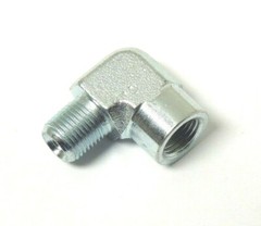 1/8″ Male NPTF x 1/8″ Female NPTF 90° Elbow Plated Steel Hydraulic <5502-02-02