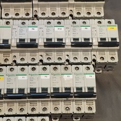 Lot of 29 Schneider Multi-9 Breakers C 60 – D20A, D10A, D25A, D2A, D6A, D4A, C2A