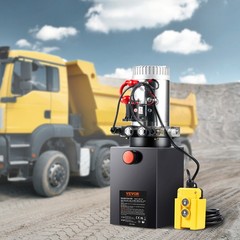 VEVOR 10 Quart Double Acting Hydraulic Pump 12V for Dump Trailer Folklift 2.1HP