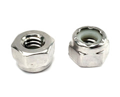 1/4 Inch Stainless Steel Lock Nuts 1/4″-20 Nylon Insert Finished Hex Nut -50 PCS