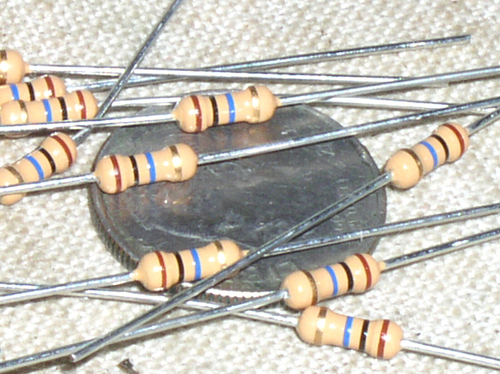 10 NEW 10M CARBON FILM CF 10 MEG OHM 1/4 W .25 W WATT 5% RESISTOR CFR-25JB-10M