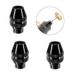 Set of 3 Multi-Keyless Drill Chucks Rotary Tools for Dremel 3000 4000 7700 8200