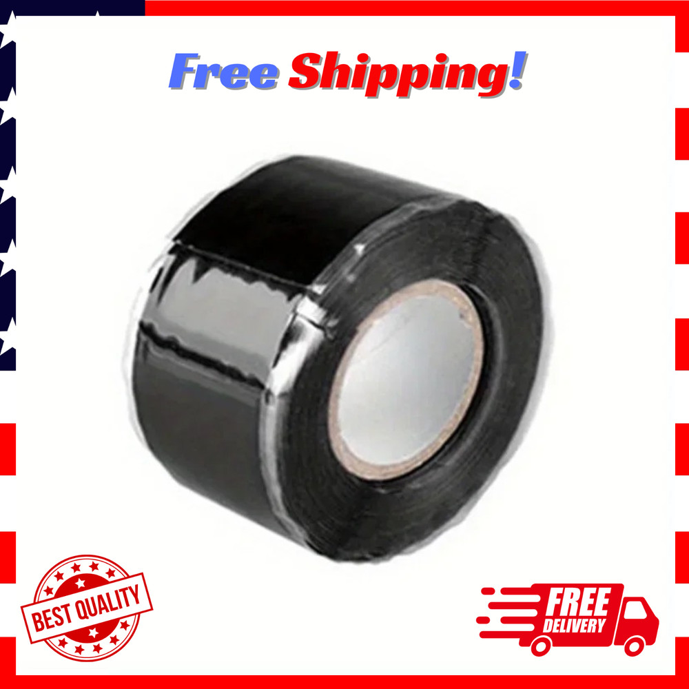 Self Fusing Silicone Tape Waterproof HighTemp Leak Repair Plumbing Insulation