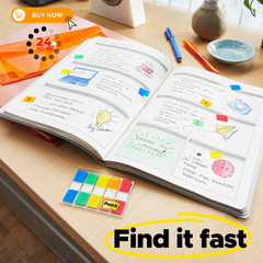 Post-it Flags and Tabs Value Pack, 4 inches x 0.5 inches, Multi-color
