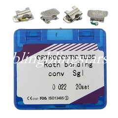 Dental Orthodontic Buccal Tube 1st/2nd Molar Single Bondable Roth/MBT 022/018