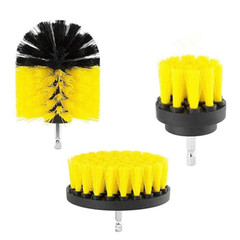3PCS Drill Brush Power Scrubber Drill Attachments For Carpet Tile Grout Cleaning