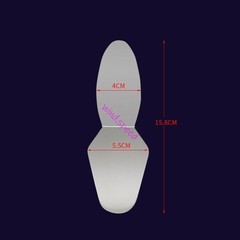 1* Dental Orthodontic Mouth Mirror IntraOral Photo Contrast Background Reflector