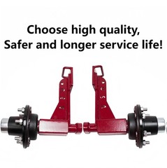 2-Pack 15000lbs Shipping Container Wheels，6×5.5 Lug，Heavy-Duty Container Axles