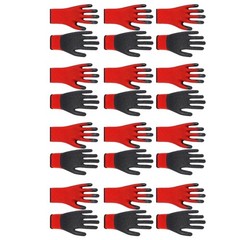 Rubberized Work Gloves Nonslip Surfaces Reinforced for Mechanics Construction