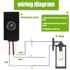 4x Dusk to Dawn Sensor for Outdoor Lighting 100-277V Photoelectric Switch C667