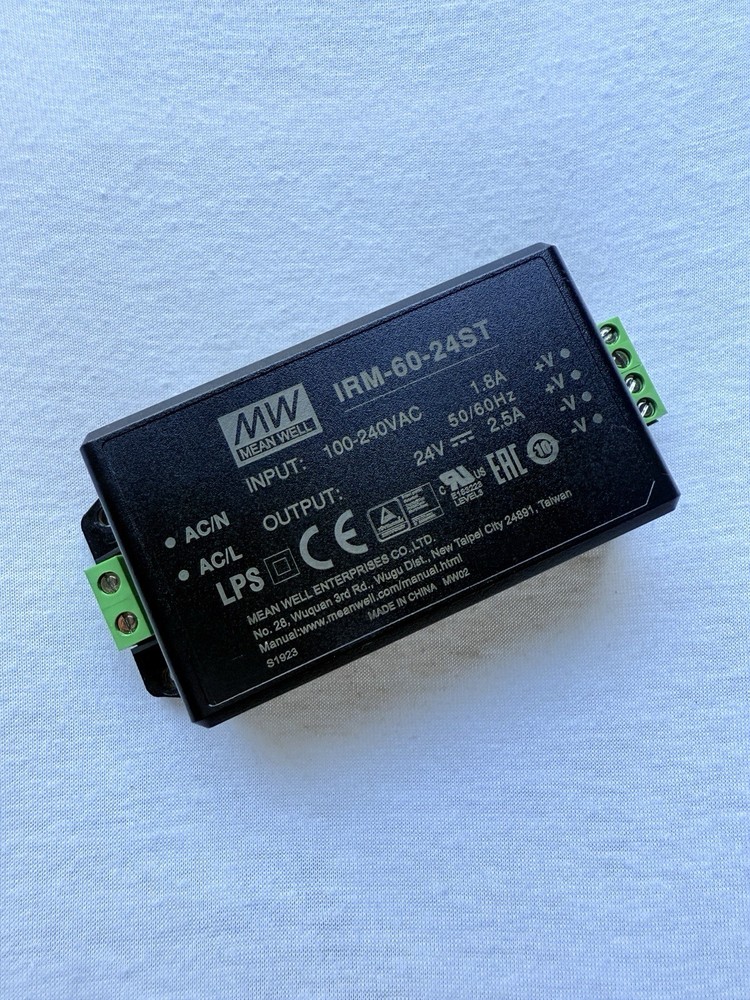 Mean Well AC/DC Power Modules 60W 24V 2.5A Screw Terminal IRM-60-24ST