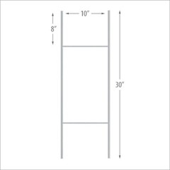 36 x 24 Yard Signs – Custom Corrugated – Full Color – 2 Sided – Stakes Optional
