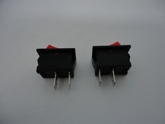 2 Pcs Pack Red KCD1 10A 125V 6A 250V AC CQC 2 Pin I O Power Button Rocker Switch
