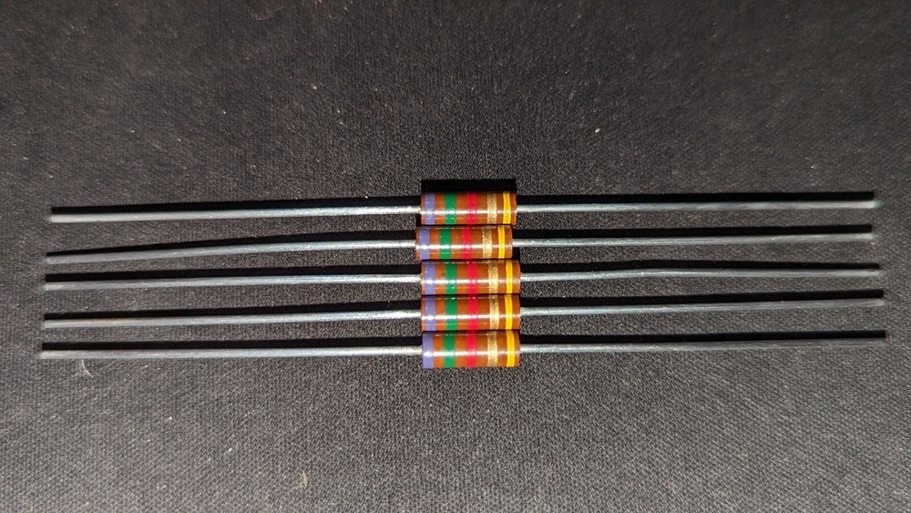 Allen-Bradley 1/2 watt resistor Carbon Composite various values 5% NOS (5 pcs)