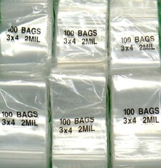 1000 3×4 Clear 2mil Bags Reclosable 3×4″ Squeeze Slide Single Track Locking Bags