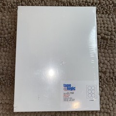 TAPE LOGIC LL150 Tape Logic® Circle Laser Labels, 3″, White, 600/Case