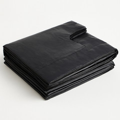 Black Jumbo T-Shirt Bags 17x8x29 0.71 Mil Heavy Duty Grocery Carryout Bags Bulk