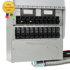 Generator Transfer Switch,50A Pro/Tran2 10-Circuit 2 Manual Transfer Switch,Mark