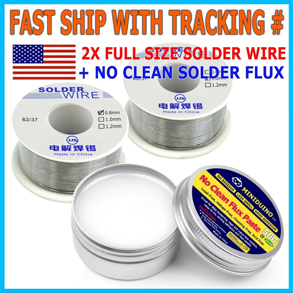 3X Quality Metal Cased Rosin Soldering Flux Paste Solder Wire Welding Grease