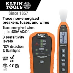 Professional Hand-Powered Circuit Tracer with Adjustable Sensitivity & NCV
