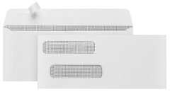 Blue Summit Supplies 5008 Self Seal Double Window Security Envelopes Designed