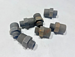 (7) C3069x12x8 WEATHERHEAD 3/4″ x 1/2″ MPT Steel HEX NIPPLE Pipe Fitting Adapter