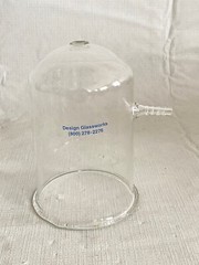 DESIGN GLASSWORKS Lab Glass Filtering Filtration Bell 90mm ID 94mm OD 9.7mm ID