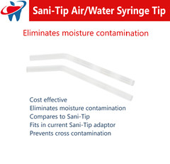 Dental Sani-Tip Air / Water Tip Refill Clear 3:1 Air Water Syringe Tip 250/Pk