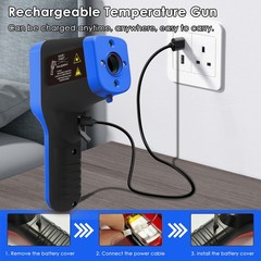 Digital Infrared Thermometer Gun Non-Contact -58°F to 2912°F (-50°C to 1600°C)