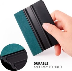 FOSHIO Vinyl Wrap Squeegee 4 Inch with Micro 3PCS Black Felt squeegee,