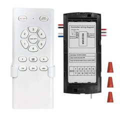 DC Output Ceiling Fan Receiver With 6 Speed Remote Control Functionality