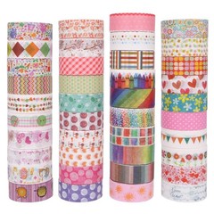 WEGAZ Washi Tape Set, 40 Rolls of 1.5cm Wide Decorative Craft Tape for