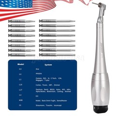 Dental Universal Implant Kit Torque Wrench Contra Angle Handpiece & 16 Drivers