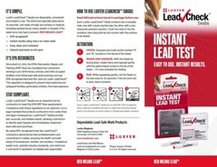 Leadcheck 8 Swab Blister Pack in Display Case of 10 Packs