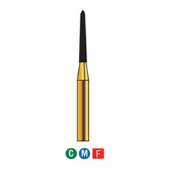 G/298-012S (878K) 10-Pk , Multi use Gold Diamond Burs Gingival Curettage Shaped