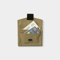 Traveler’s Company TO&FRO Passport Size Zipper Case Olive Japan KITE Fabric