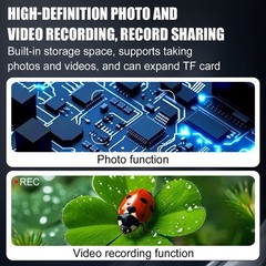 Digital Magnifier 2.4″ Screen 100X Magnifying Glass 1080P Camera Video LED Light