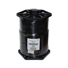Perfect Vision RG6 Coax, Single Solid Copper, Black 1000FT EnviroReel Cable