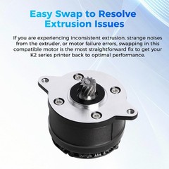 Creality Official K2 Plus Extruder Motor, Original Circular Stepper…