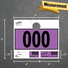 1000 Car Dealer Service Hang Tags Mechanic Repair Shop 3 Piece System – Purple