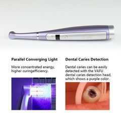 VAFU Dental LED Curing Light 10W Lamp 3200mw/cm² Wide Spectrum 9 Modes Wireless