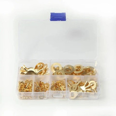 150pcs O-Type Copper Terminal Lug Set – Electrical Wiring Connectors Kit