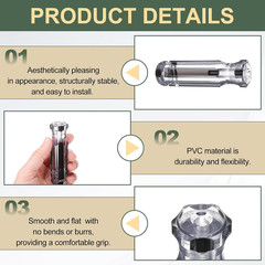 4pcs Pre-Drilled Blank Screwdriver Tool Handles 5.3mm Hole 90mm Length PVC Plast