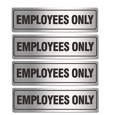 Employees Only Sign – Office Door Signs for Business Store Restroom Wall – 7….