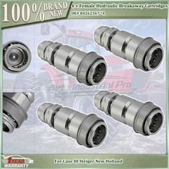 4PCS NEW Hydraulic Breakaway Cartridge Female 84262367 For Case IH 7120 7110