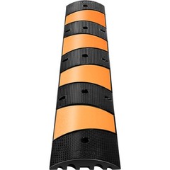 VEVOR Modular Rubber Speed Bump Driveway Cable Protector Ramp 6FT with 2 Channel